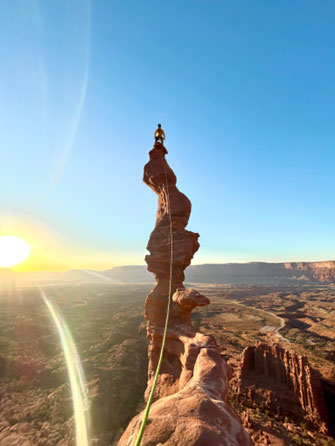 Swampy on top of Moab, triumphant